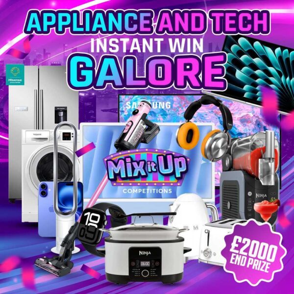APPLIANCE AND TECH INSTANT WIN GALORE 🎊