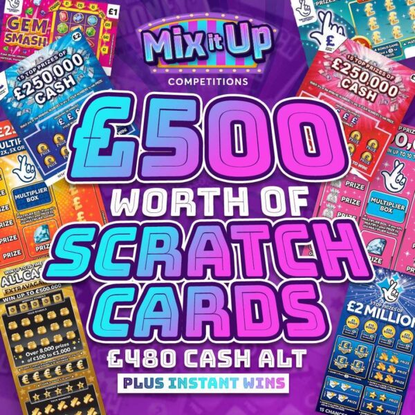£500 WORTH OF SCRATCH CARD'S (PLUS INSTANT WINS)